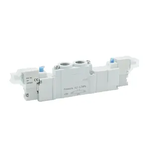 SMC elektrikli hava kontrol Solenoid vana 5/3 yollu çift bobin pnömatik aktüatör kontrol pnömatik selenoid valf