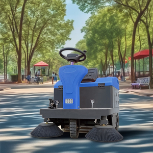 Nouvelle balayeuse autoportée pour la collecte de feuilles et de déchets, certifiée CE, pour le nettoyage routier - Product Image 2