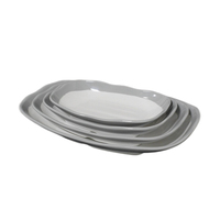 Assiettes en mélamine Offres Spéciales personnalisées écologiques vente en gros de qualité alimentaire ensembles d'assiettes en plastique de fête moderne vaisselle de table moderne