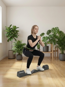 Machine <span class=keywords><strong>d</strong></span>'entraînement professionnelle à résistance réglable en métal avec haltères – Livraison gratuite - Product Image 4