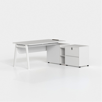 Ensemble de chaises de bureau pour directeur exécutif moderne et simple Bureau de style bois pour patron président