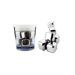 cuisine Ensemble Cadeau Facile À Nettoyer <span class=keywords><strong>En</strong></span> Acier Inoxydable recyclable De Refroidissement Du <span class=keywords><strong>Vin</strong></span> Pierre Whisky Froid Cube - Product Image 5