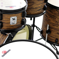 Beatello JBK Batterie, Suspension Non Indépendante, Kit Complet 5 Fûts Professionnel pour Batteur, Instrument de Musique
