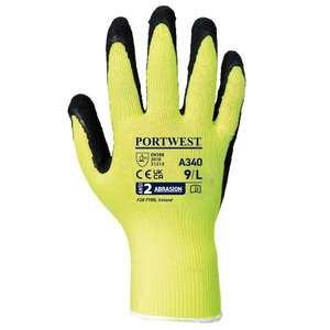 PORTWEST-Gant en latex jaune A340YERXL Hi-Vis Grip-GANTS EAN 5036108174171 - Product Image 2