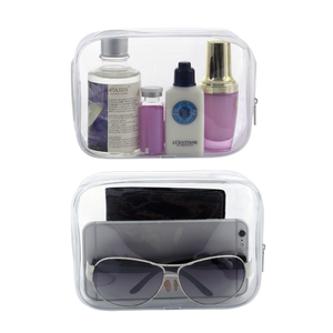 Travel Transparent PVC Toilet Cosmetic Bag Clear <strong>Make</strong> <strong>up</strong> <strong>Pouch</strong> with Zipper - Product Image 5