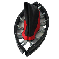 Vente flash - Lit de saut de fitness pour salle de sport - 36/38/40/42 pouces - Trampoline rond pliable à ressorts élastiques d'intérieur avec accoudoirs