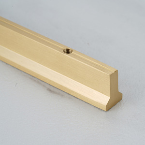 Poignée de tirage longue en laiton massif, minimaliste, durable et écologique pour armoire, <span class=keywords><strong>commode</strong></span> et tiroir - Product Image 3