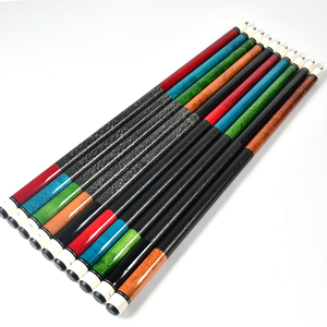 Stecca da Biliardo Americana Professionale in Due Pezzi, 58 Pollici, 20 Once, Punta da 12,5mm, Impugnatura in Lino Stampato, Stecca da Snooker TP-C4829-BK - Product Image 3