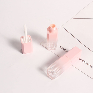 <b>Square</b> Gradient Pink <b>Plastic</b> Lipgloss Tube Custom Logo 2ml Non Spill PP Lip Gloss <b>Container</b> Packaging Liptint Bottles - Product Image 4