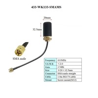 Antenne de routeur sans fil WiFi Zigbee NB-IOT en forme de champignon, étanche, petite taille, 433 MHz LTE 2,4 GHz, à monter sur châssis par vis, pour armoire