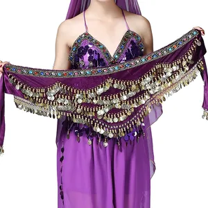 Falda Con Monedas Pañuelo De Danza Del Vientre Carnavalife - ¡Brillo Y Estilo Para Tus Movimientos! Falda De Monedas Para Bailar