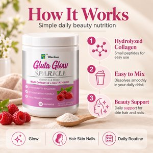 Gluta Sparkle Multi Collagen L Glutathione Powder Collagen Drink Skin Glow Beauty Supplement OEM ODM Private Label Wholesale - Product Image 4