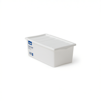 Boîte de rangement de bureau Spring XXS blanche en PP, facile à nettoyer, 200x170x100mm, organiseur de tiroir
