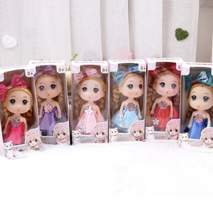 12cm portachiavi bambola confusa alla moda scatola regalo per bambina giocattolo regalo di natale bambola confusa giocattolo felice piccola principessa - Product Image 4