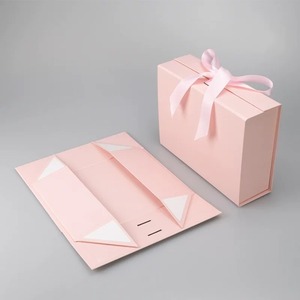 Custom Luxury Ribbon Paper Cardboard Folding Packaging <b>Gift</b> <b>Box</b> for <b>Christmas</b> Holidays - Product Image 4