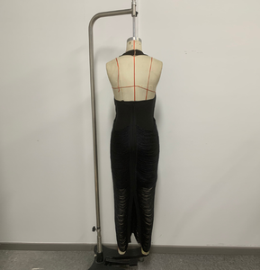 SB3908 Kimshein Nuovo Arrivo Abito da Sera Elegante da Donna con Nappe, Vestito Lungo Aderente con Effetto Illusione, Abito da <span class=keywords><strong>Ballo</strong></span> Fasciante - Product Image 5