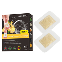 HAOBLOC Coussinets Détoxifiants pour les Pieds au Gingembre Naturel, Armoise et Vinaigre de Bambou, Certifiés ISO, Nettoyage Post-Voyage, Durée de Conservation de 2 Ans