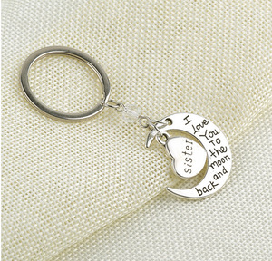 Porte-clés Cœur Lune Fête des Mères – Adorable <span class=keywords><strong>Cadeau</strong></span> pour Fils, Frère, Sœur, Papa, Grand-père, Grand-mère, Fille - Product Image 6