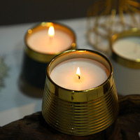 Bougie en cire de soja d'aromathérapie simple européenne pour la maison, petite décoration de table fraîche et créative pour les bars romantiques de Thanksgiving Diwali