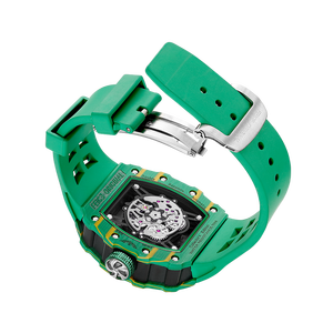 Esqueleto Hombres Relojes automáticos mecánicos de lujo Diseño original Fibra de carbono 41mm Dial Diámetro Reserva de energía Característica hueca - Product Image 4