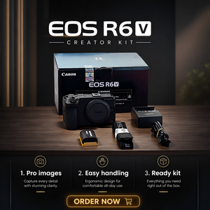 Cámara de Video Profesional R6V, Video 7K, Estabilización de Cinco Ejes, Ventilador de Refrigeración Integrado, la Mejor Opción para Transmisiones en Vivo por Redes Sociales - Product Image 1
