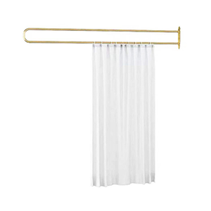 Salone di bellezza ferro arte a forma di U isolamento tenda supporto bar in metallo salone salone di bellezza metallo divisori aste per <span class=keywords><strong>tende</strong></span> - Product Image 5