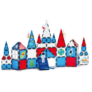 Blocs de construction magnétiques 3D Space Series Tuiles de construction magnétiques éducatives créatives pour les tout-petits Ensemble en plastique - Product Image 1