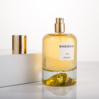 Flacon vaporisateur de parfum pour femme en verre transparent et doré, cylindrique, vide, 30ml, 50ml, 100ml, avec couvercle – Collection Creative Factory 2026