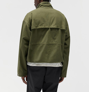 <span class=keywords><strong>Giacca</strong></span> da uomo verde oliva invernale spessa ed ecologica con Multi tasche frontali regolabili con coulisse resistente al vento - Product Image 3