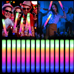 Bán buôn tùy chỉnh bọt ánh sáng gậy đầy màu sắc nhấp nháy bọt Glow <span class=keywords><strong>Sticks</strong></span> số lượng lớn nhấp nháy ánh sáng lên cổ Vũ Thanh - Product Image 4