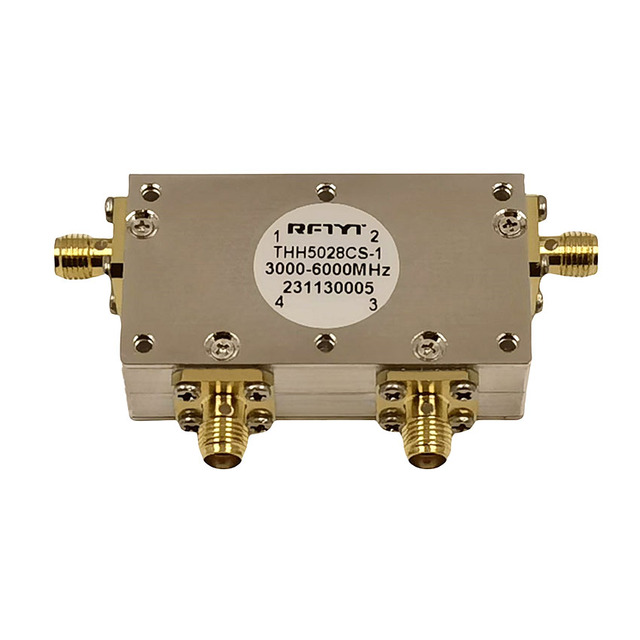 THH5028XS (700 to 4200MHz) Telecommunications VHF UHF Radio Frequency Rf Dual Junction Coaxial Circulator