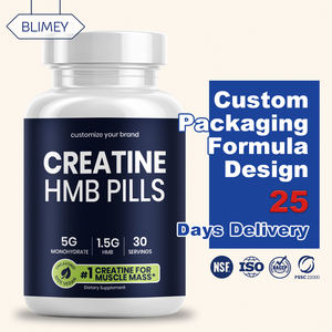 A base di erbe Tribulus calcio <span class=keywords><strong>HMB</strong></span> pillole enzima digestivo creatina monoidrato guadagno di peso capsule integratori per la crescita muscolare - Product Image 1