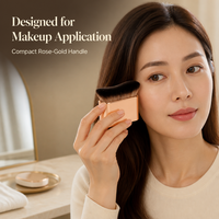 Pinceau Kabuki Applicateur de Bronzage Végétalien en Gros, Logo Personnalisé, Marque Privée, Pinceaux Corporels de Luxe pour Bronzer, OEM ODM