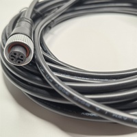 Connecteur M12 personnalisé, fiche GX12, connecteur à 4, 5, 8, 12, 17 broches, prise de panneau, faisceau de câbles industriel aéronautique, assemblage de câbles Ethernet