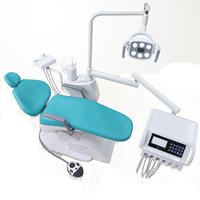 Fauteuil dentaire Buffalo entièrement électrique avec commande de valve, chauffage, crachoir, visionneuse de radiographie et éclairage LED pour interventions