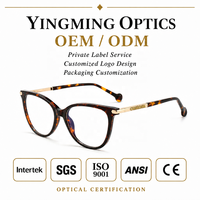 Lunettes optiques carrées pour femmes en TR90 avec détails de branches en métal, montures de lunettes en acétate pour femmes, montures optiques en TR90