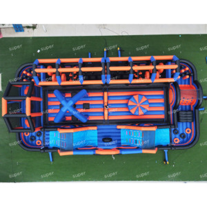 Parc <span class=keywords><strong>gonflable</strong></span> personnalisé avec parcours d'obstacles, jeu interactif boule de démolition, aire de jeux pour adultes et enfants, pour événements et <span class=keywords><strong>location</strong></span> commerciale - Product Image 3