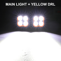 Nouvelle lampe de travail DRL bicolore de 4 pouces avec télécommande, 160W, faisceau large et spot combiné, LED, étanche IP67 pour camion, UTV, VTT