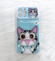 Coque de téléphone pour filles Best Buy Brand, design esthétique, TPU, étanche, antichoc, avec motif de chat mignon, pour 11XR7,8