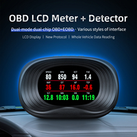 P20 OBD2 Affichage Tête Haute (HUD) LCD 3 Pouces Compteur de Vitesse Jauge d'Alerte Intelligente Consommation de Carburant Garantie 1 An Universel pour Toutes les Voitures