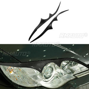 1 par de cubiertas de fibra de carbono real para faros delanteros de coche, estilo ceja/olla, para Subaru Legacy Outback JDM 2006 2007 2008 - Product Image 1