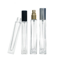 Échantillon gratuit populaire tube transparent 10ml vaporisateur de verre flacons de parfum vides flacon en verre bouteille en verre
