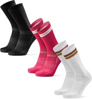 Calcetines de Ciclismo, Calcetines de Ciclismo de Secado Rápido y Acolchados, Comodidad de Secado Rápido y Acolchados para Ciclismo de Carretera, MTB y Gravel, Unisex
