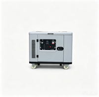 Générateur d'essence silencieux 6KW 50Hz, démarrage électrique, portable, pour la maison, l'extérieur, alimentation de secours, protection contre les surcharges