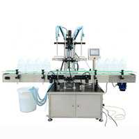 Remplisseuse électrique servo-hydraulique entièrement automatique Zhongjie 42L à quatre têtes avec pompe à engrenages pour applications boisson et chimiques