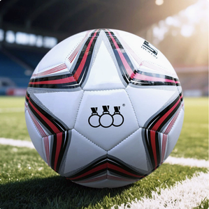 Ballon de football personnalisé avec logo imprimé, numéro 345, en tissu adhésif PU PVC, microfibre cousue, matériau TPU pour l'entraînement scolaire et les camps - Product Image 3