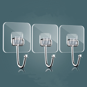 Trong suốt tự dính tường móc cho nhà bếp phòng tắm phòng khách phòng ngủ Mug chủ Rack & cửa S sử dụng với thực phẩm an toàn - Product Image 2