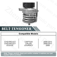 ZANETOL Set ikat pinggang 96440419 4805513 T39239 V, katrol Tensioner untuk Chevrolet Captiva C100 C140 2006-2011 Cruze Lacetti Epica