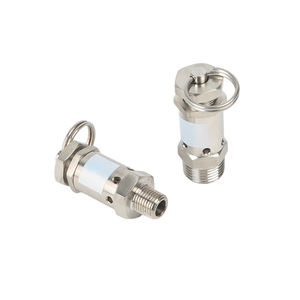 BSPT/NPT SS304 Stainless Steel 1/4" 1/2" <b>Mini</b> Exhaust Male Adjustable Air Relief <b>Compressor</b> Safety Vent Available With BSPT/NPT - Product Image 3
