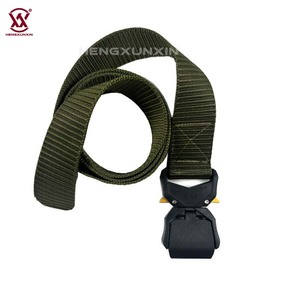 Cinturón de nailon de alta calidad con hebilla táctica de plástico, cinturón de cintura para <span class=keywords><strong>hombre</strong></span>, cinturón de soporte de cintura de tela resistente para accesorios de bolsa - Product Image 4